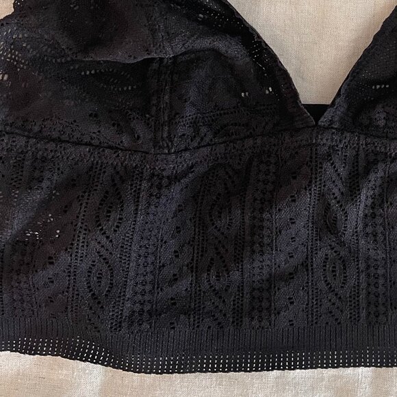 Aerie, lace bralette, black, L, NWOT - Picture 3 of 3